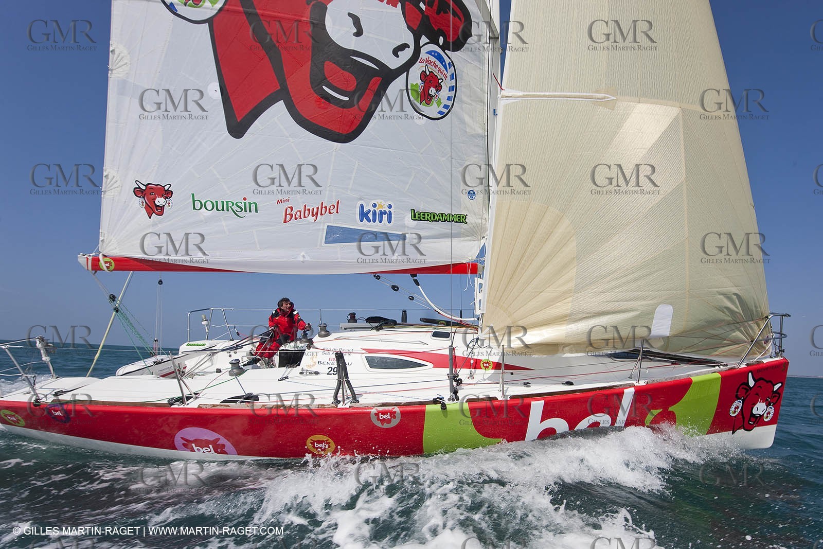 13 03 2010 -  La Grande Motte   Port Camargue (FRA) - Groupe Bel - Kito de Pavant   Sebastien Audigane training for Transat AG2R
