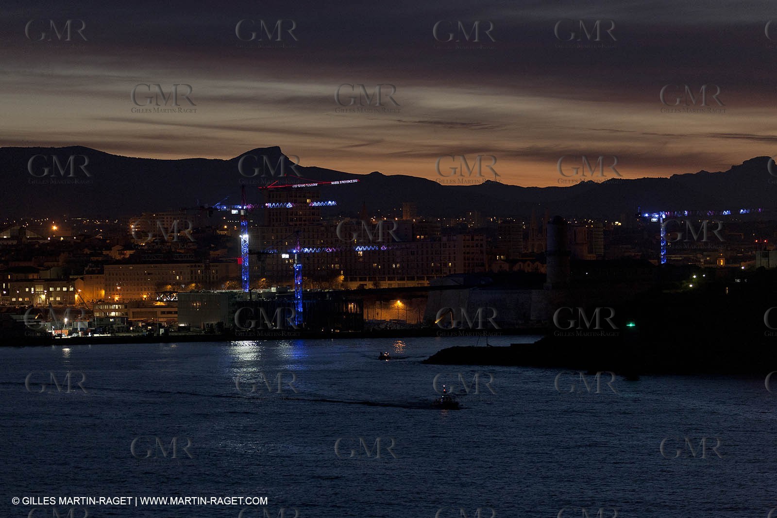 17 02 2012 - Marseille (FRA,13) - Arrival in Marseille harbour onboard ferry Piana (La Meridionale Corp.)