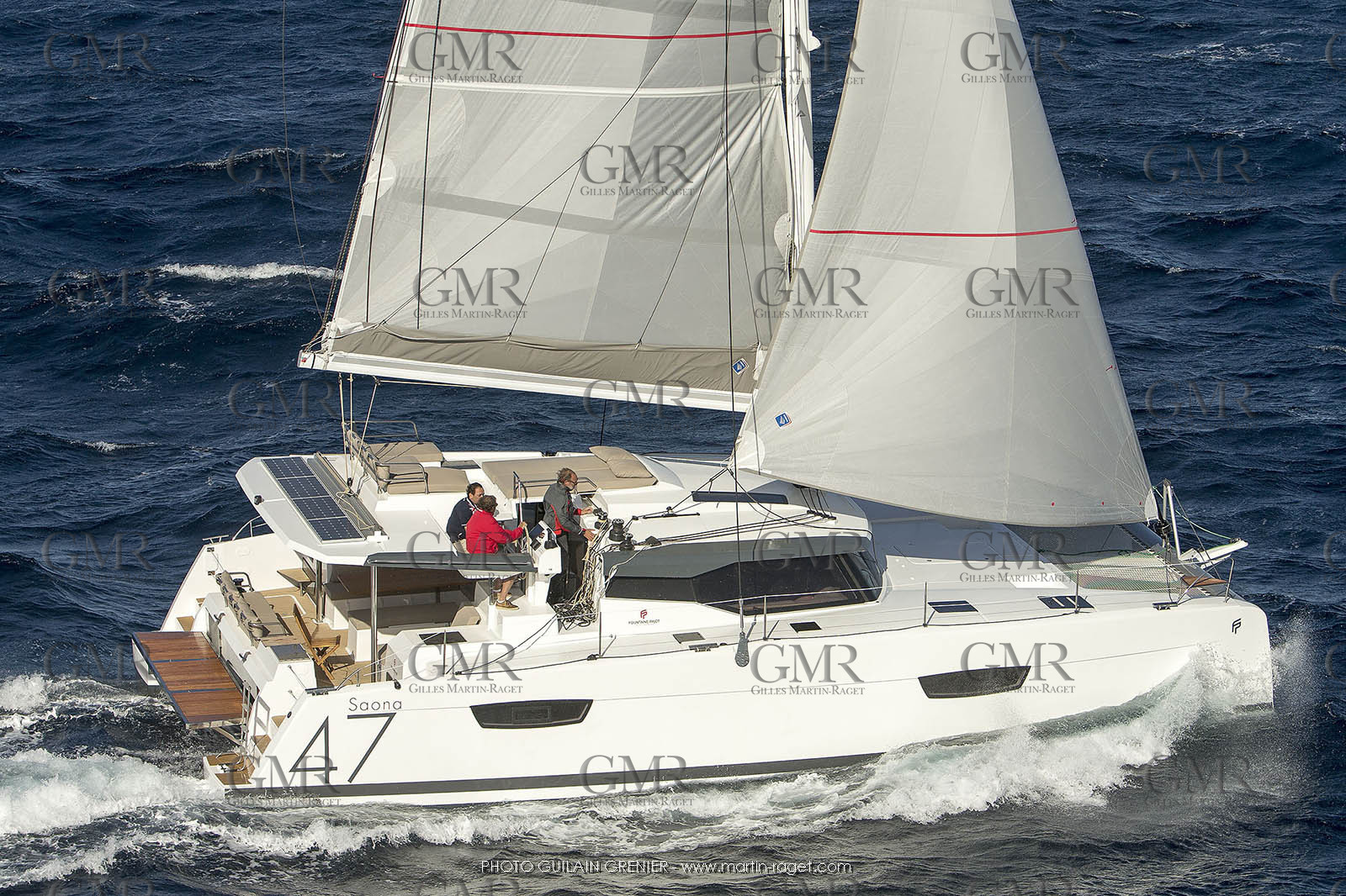 Saona 47 - Fountaine Pajot - shooting helico - 7 6 2017 - Photo Guilain Grenier
