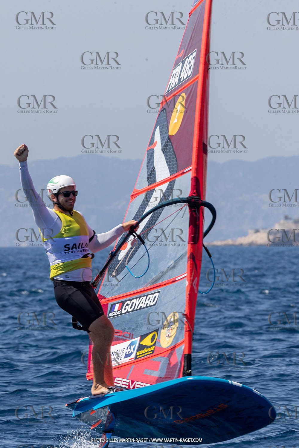 16 07 2023, Marseille, (FRA), Paris 2024 Olympic Games 2024 Sailing Test Event, Day 8, Medal race IQ Foil Men, Thomas Goyard (FRA)