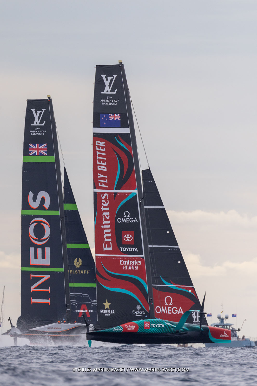 18 10 2024, Barcelona (ESP), Louis Vuitton 37th America's Cup, Final Match, Race Day 5, Race 7