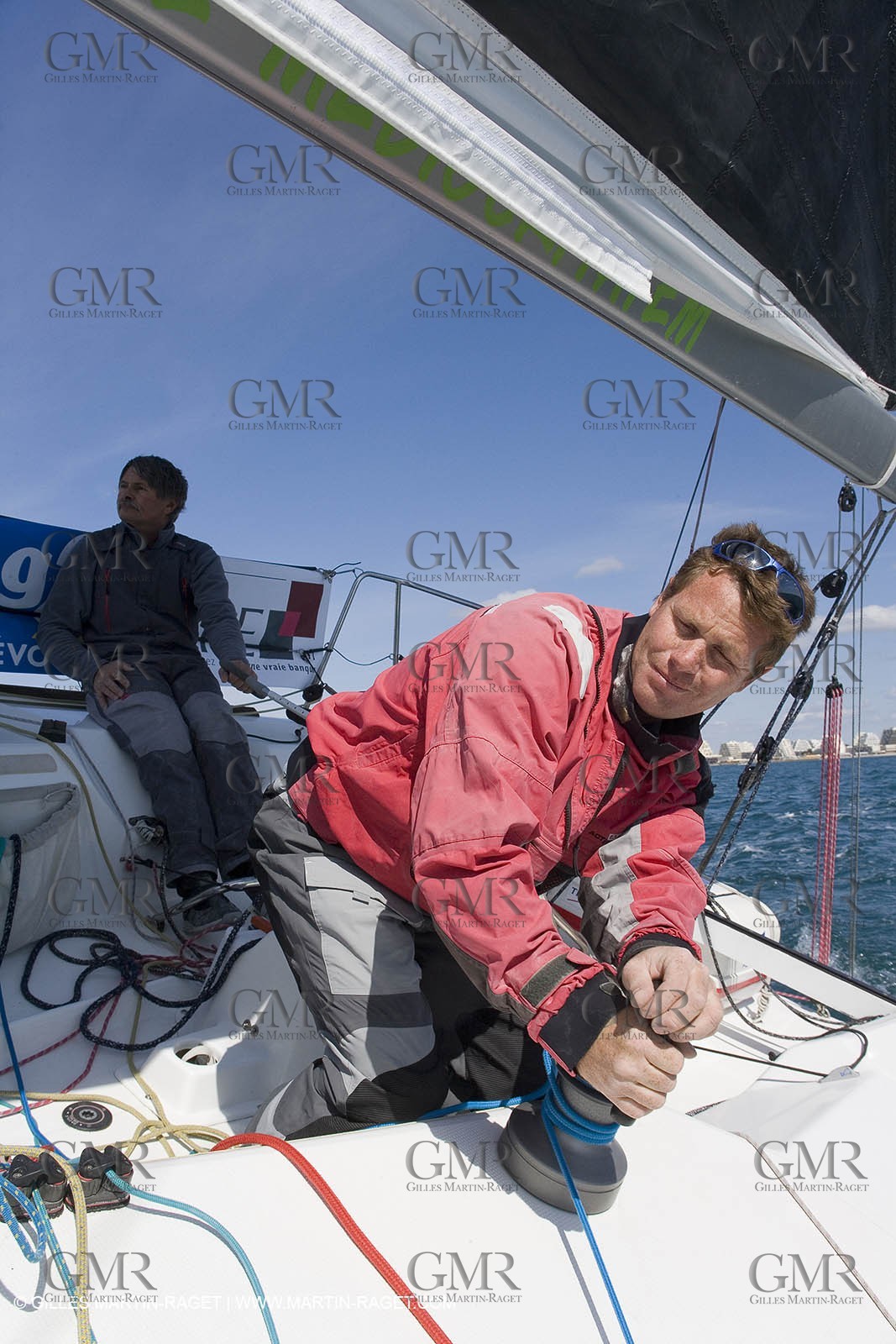 27 03 08- La Grande Motte- (FRA,34) Transat AG2R 2008- Jean-Paul Mouren- Laurent Pellecuer