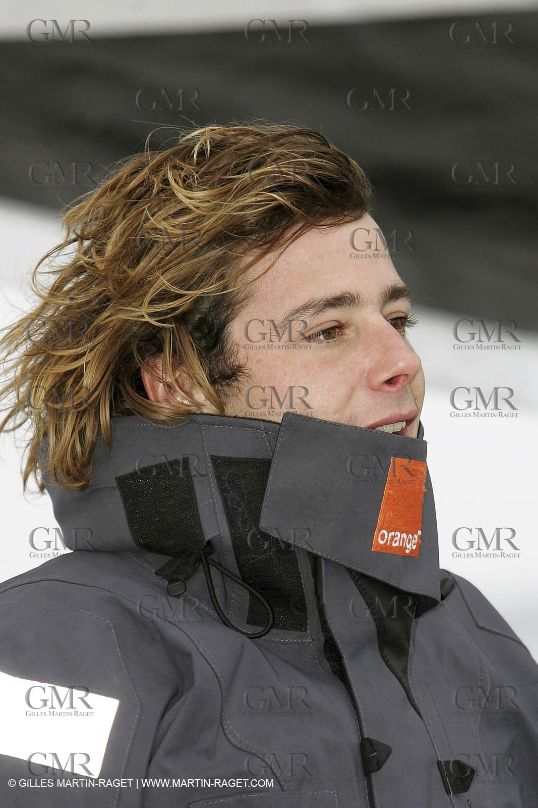 Trophée Jules Verne - Lorient - 30 12 04 - Orange II - Entraînement - A bord - Nicolas de Castro