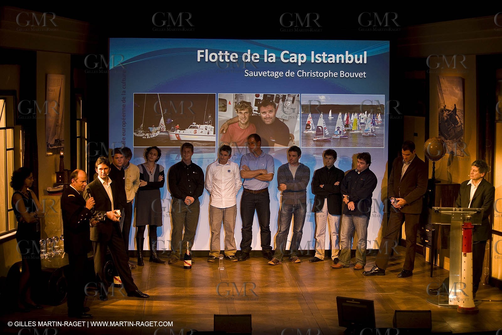 12 08 08 - Paris (FRA) Edouard VII theater - French Sailing Federation - Champions party - French Sailor of the year : Francis Joyon