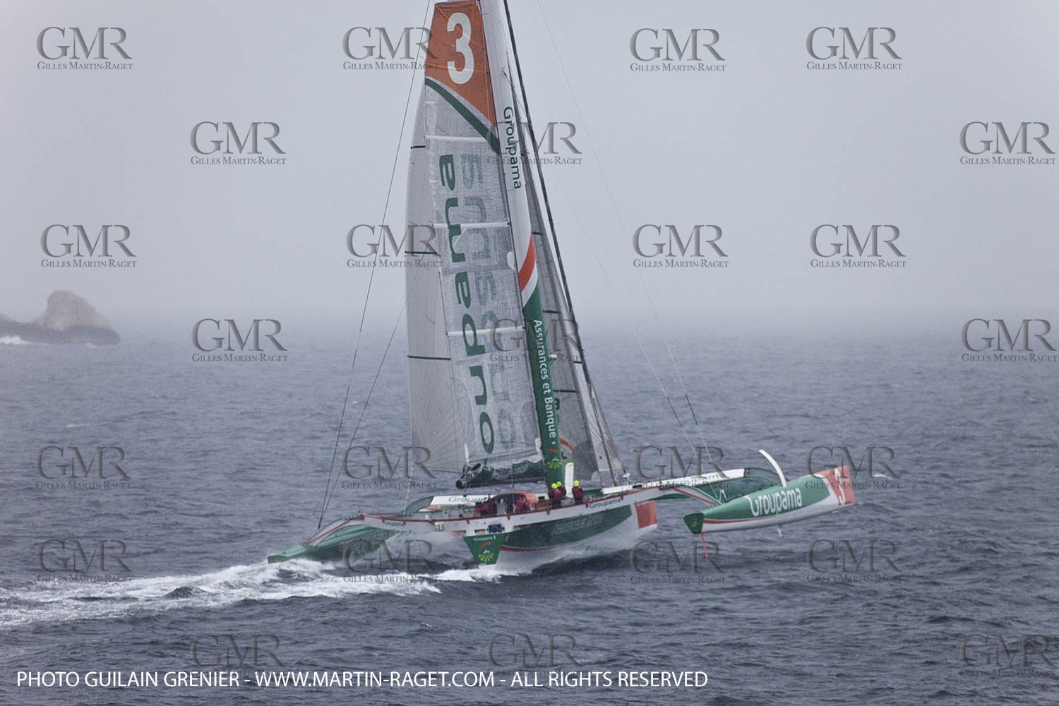 05 14 09 - Marseilles - Mediterranean Record - Groupama 3 - Franck Cammas - G Class - Start from Marseilles to Carthage (Tunisia)