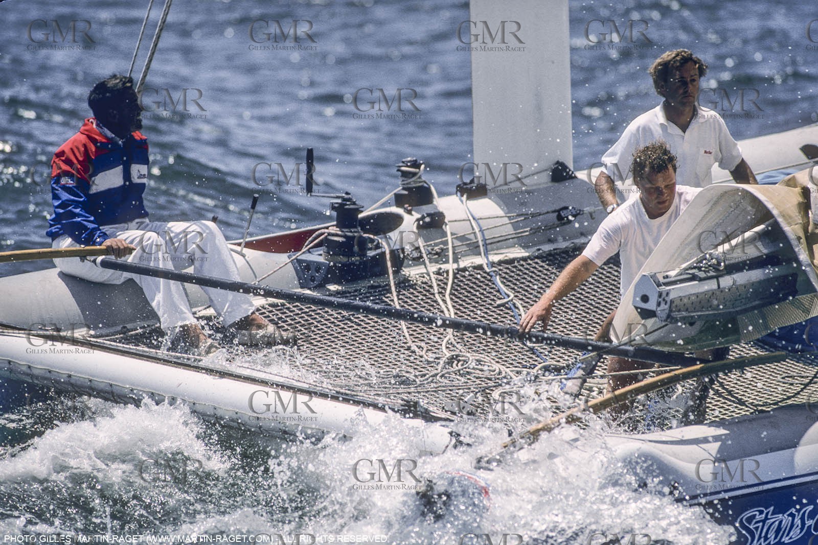 Sailing, Yacht Racing, America's Cup XXVII, San Diego (USA,CA) 1988, Stars & Stripes Vs New Zealand, Dennis Conner
