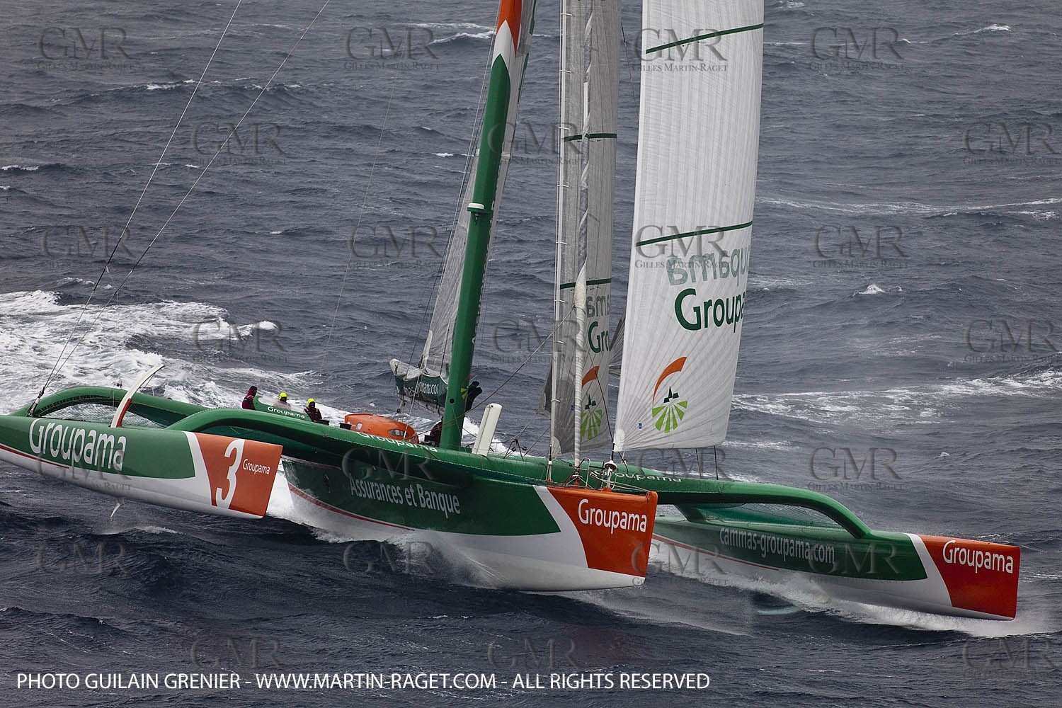05 14 09 - Marseilles - Mediterranean Record - Groupama 3 - Franck Cammas - G Class - Start from Marseilles to Carthage (Tunisia)