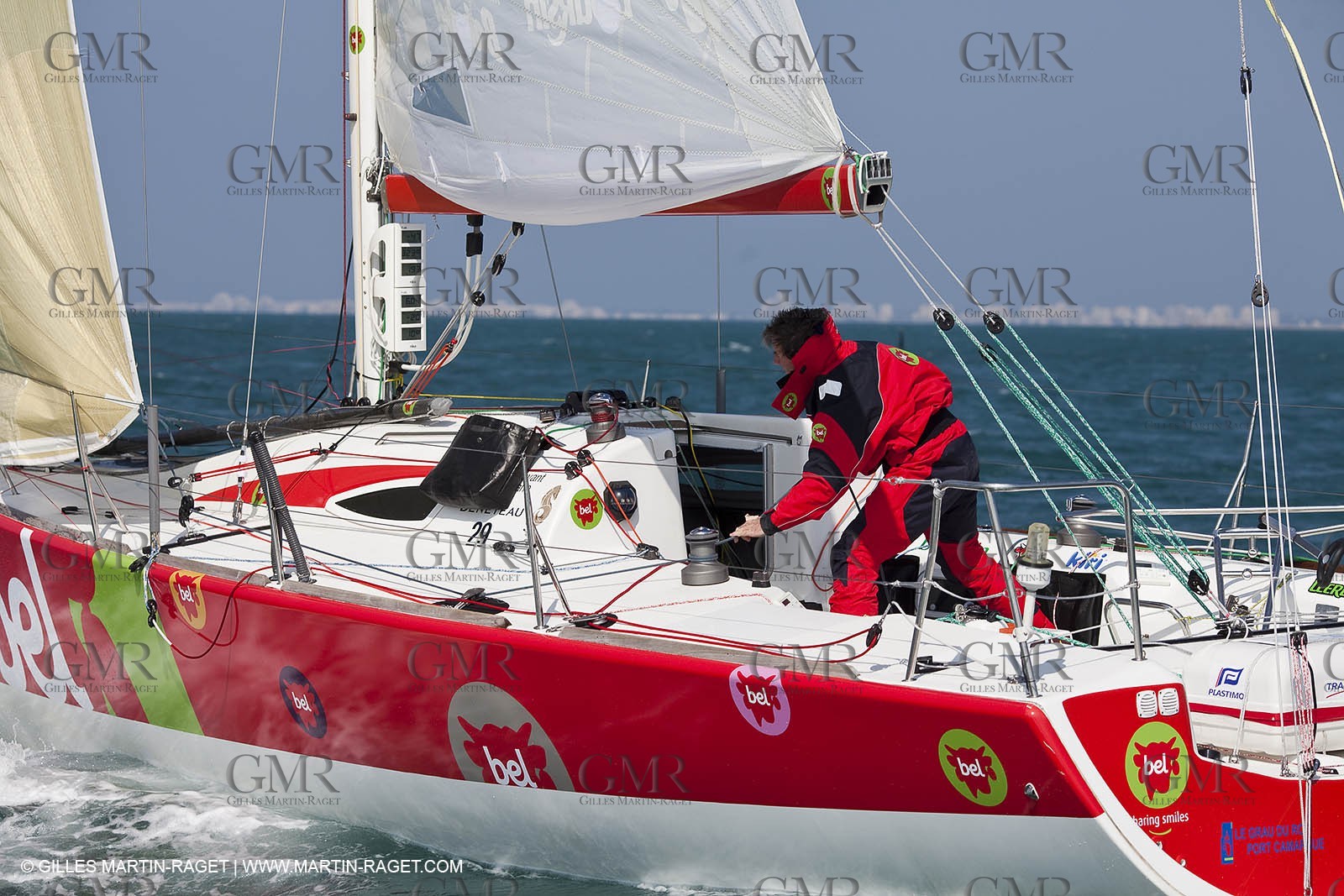 13 03 2010 -  La Grande Motte   Port Camargue (FRA) - Groupe Bel - Kito de Pavant   Sebastien Audigane training for Transat AG2R