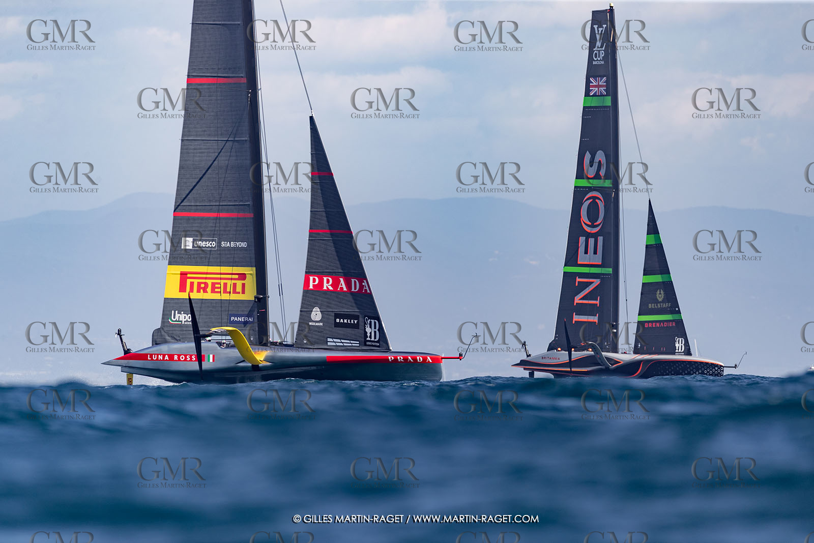 26 09 2024, Barcelona (ESP), 37th America's Cup, Louis Vuitton Cup Final, Race Day 1