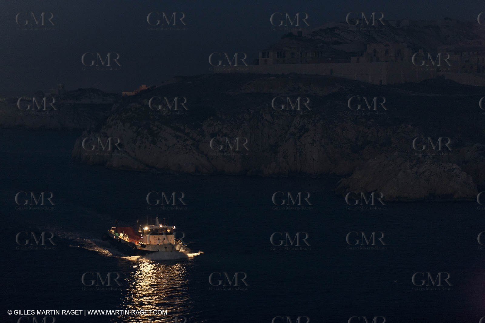 17 02 2012 - Marseille (FRA,13) - Arrival in Marseille harbour onboard ferry Piana (La Meridionale Corp.)