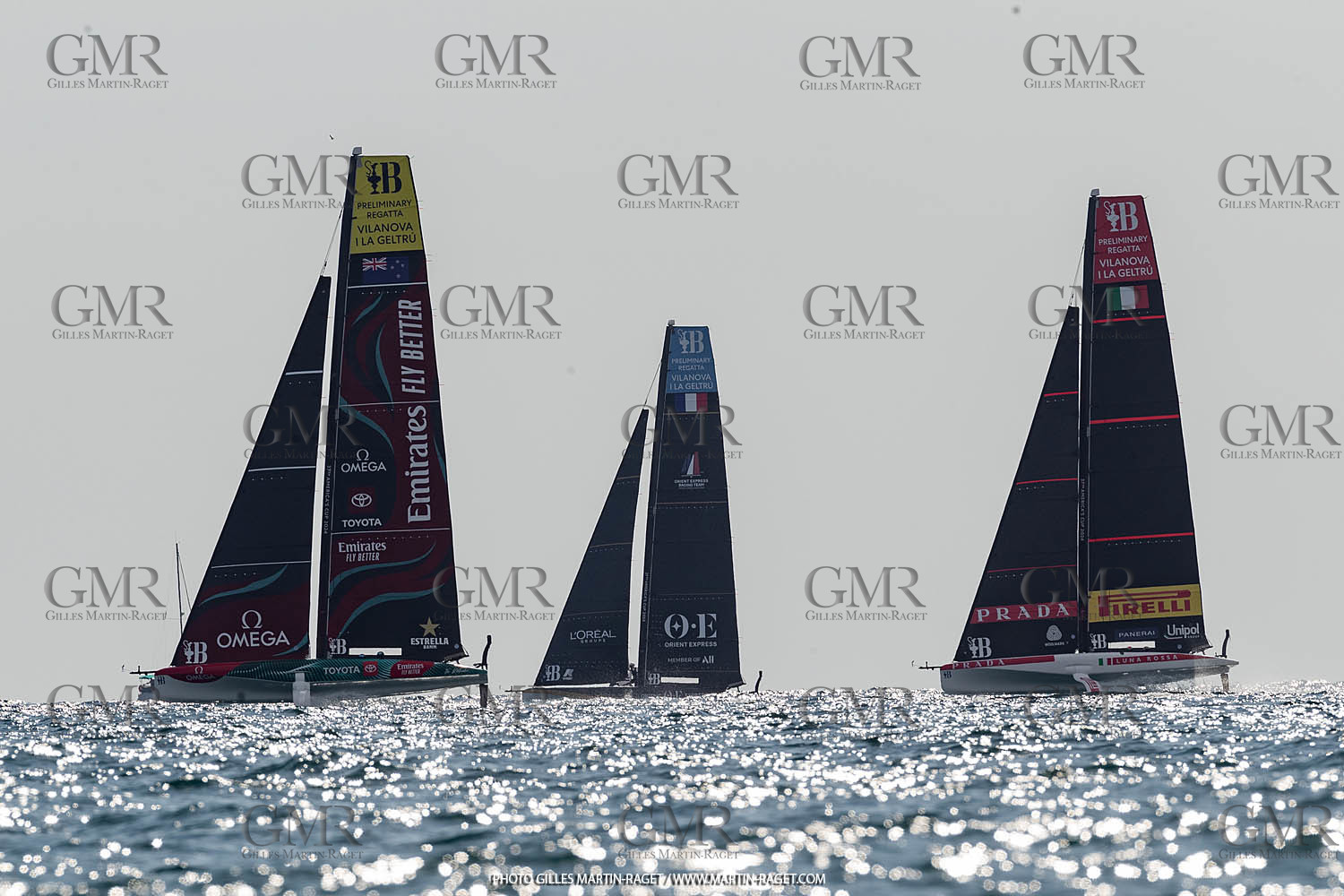 14 09 2023, Vilanova i La Geltru (ESP), 37th America's Cup, 1st Preliminary Regatta,  Official trainings races