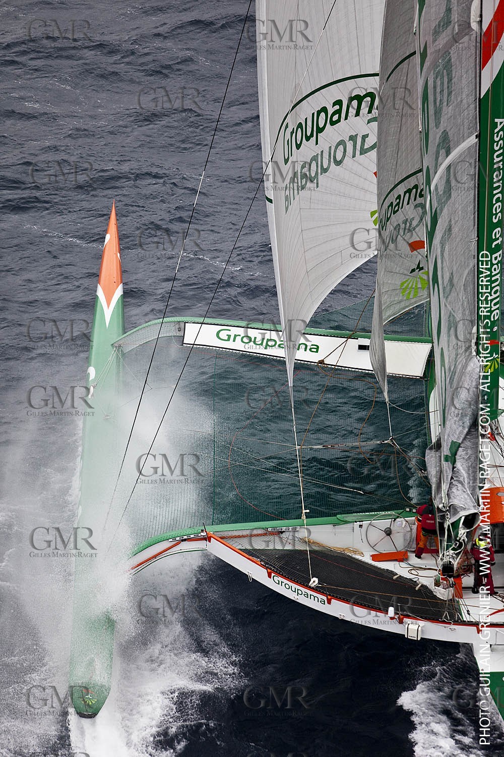 05 14 09 - Marseilles - Mediterranean Record - Groupama 3 - Franck Cammas - G Class - Start from Marseilles to Carthage (Tunisia)