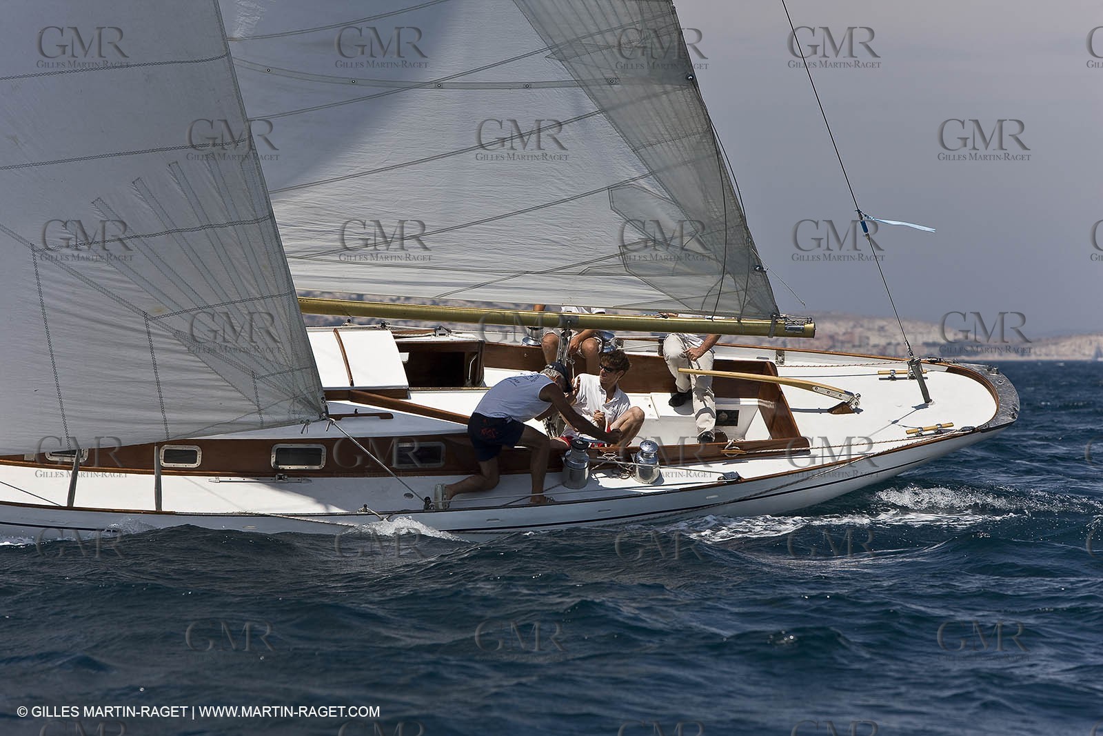 Sailing, Classic yachts, Voiles Vieux Port 2009, Marseille (FRA)