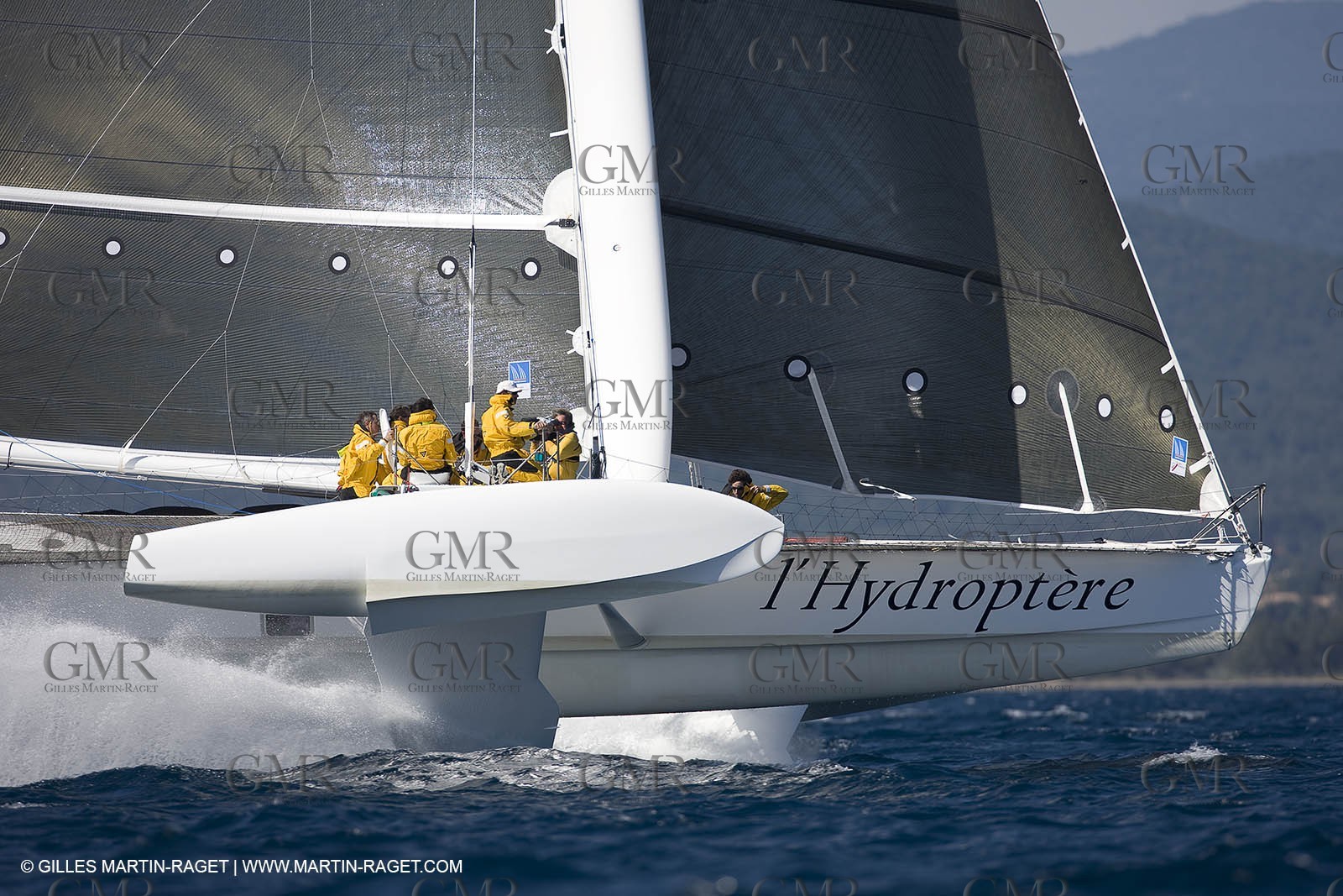 14 06 2008 - Toulon-Hyères (FRA,83) - 50 knots record attempt trials by l'Hydroptère