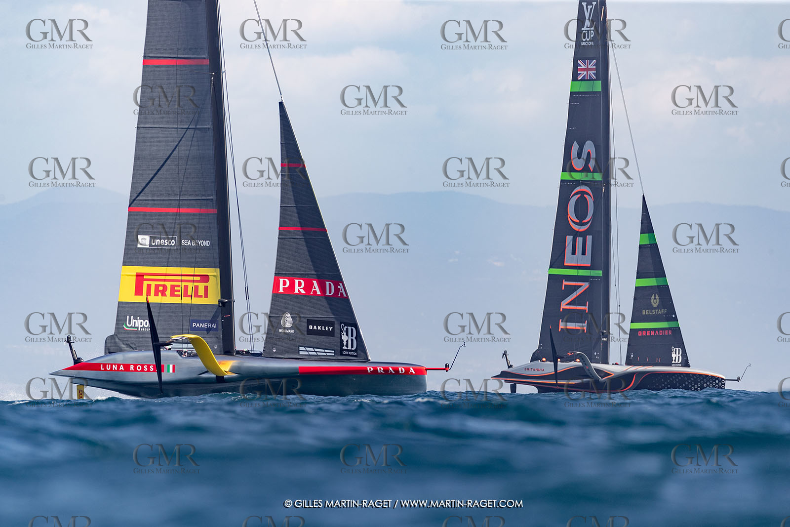 26 09 2024, Barcelona (ESP), 37th America's Cup, Louis Vuitton Cup Final, Race Day 1