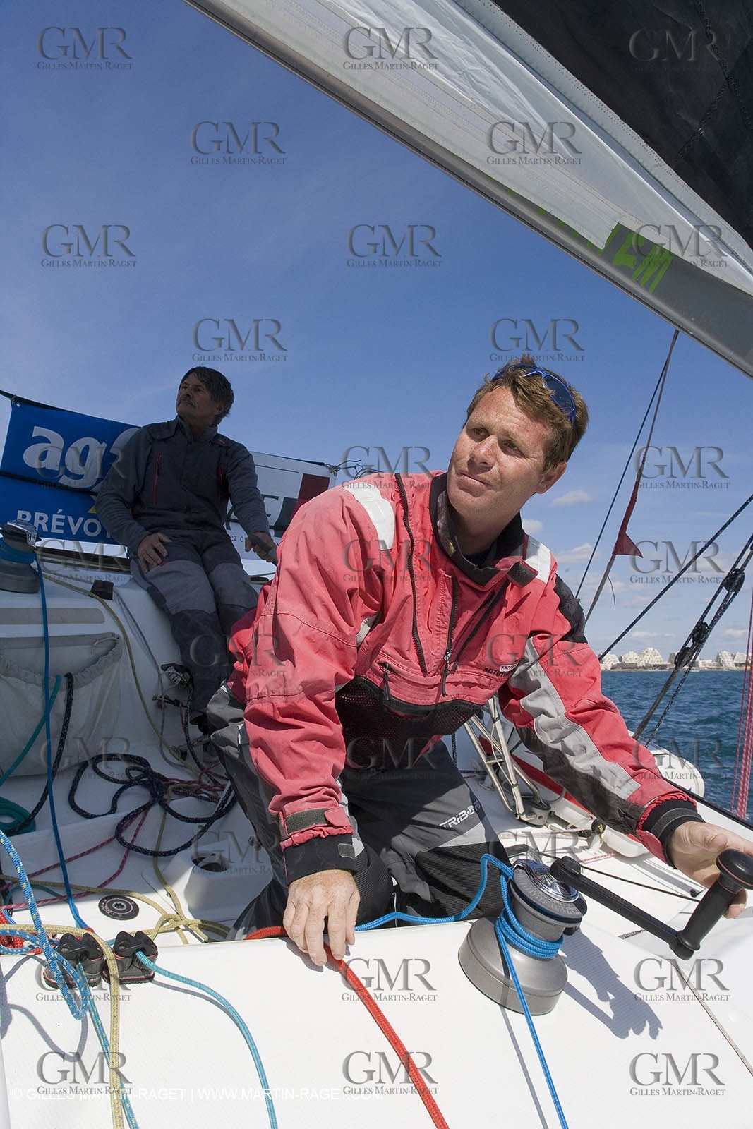 27 03 08- La Grande Motte- (FRA,34) Transat AG2R 2008- Jean-Paul Mouren- Laurent Pellecuer