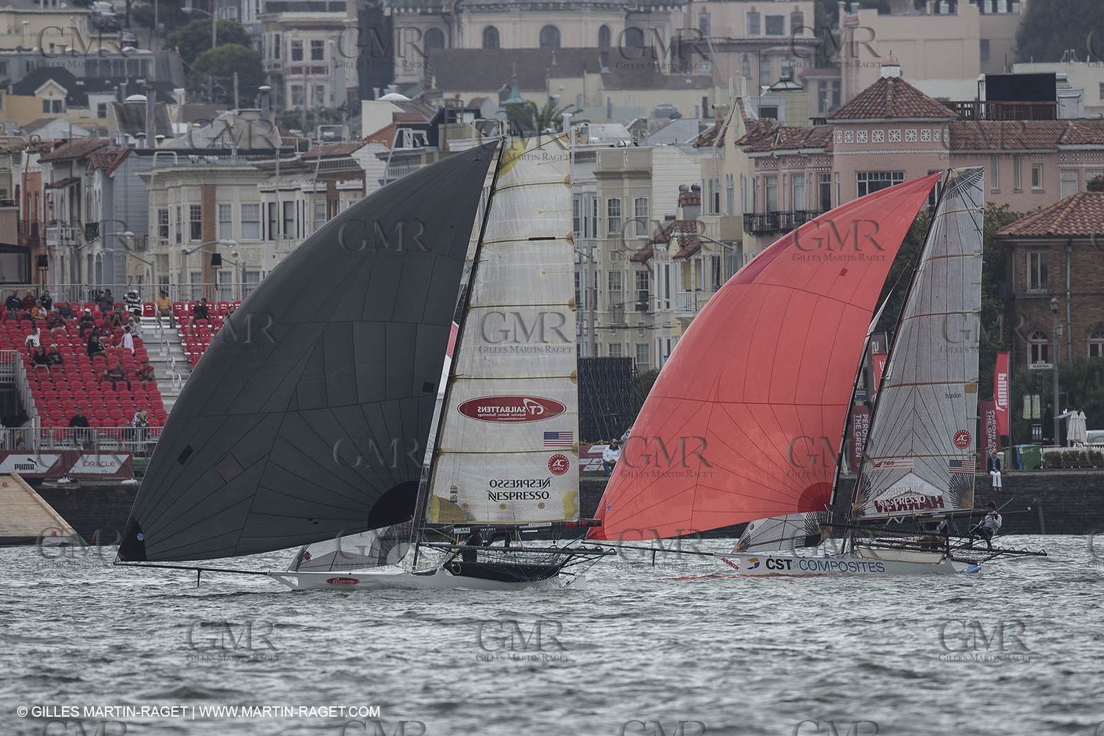 10 09 2013 - San Francisco (USA,CA) - 34th America's Cup - Final Match - Lay day n° 2 - 18ft skiffs racing