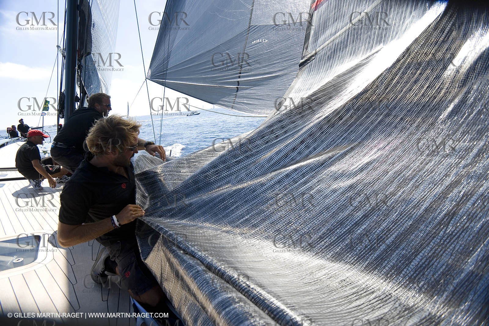 03 09 06 - Porto Cervo (Sardinia) - Maxi World Cup 2006 - Onboard Wally 90 Tango