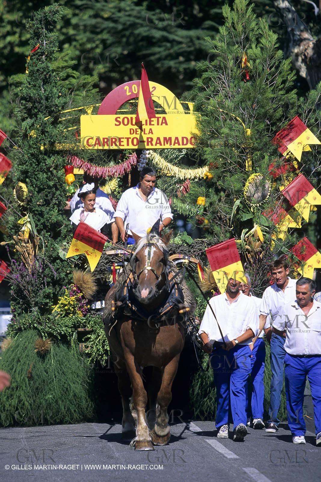 Saint Rémy de Provence (FRA,13) - Careto ramado (charrette fleurie)
