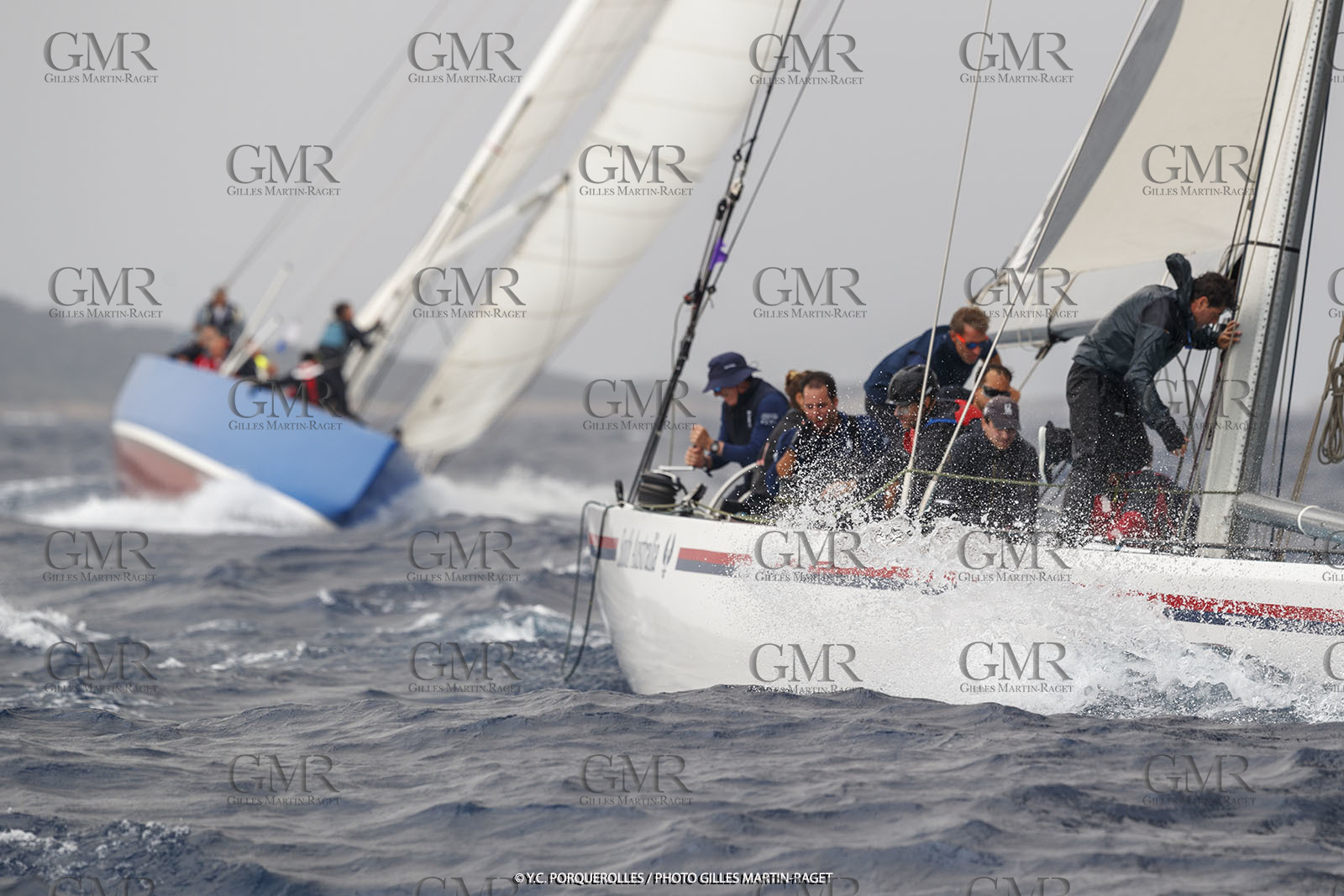 19 06 2024, Porquerolles Island (FRA), Championnat du monde des 12 m JI 2024, Race Day 1