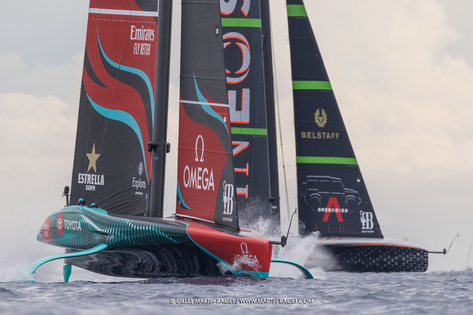 18 10 2024, Barcelona (ESP), Louis Vuitton 37th America's Cup, Final Match, Race Day 5, Race 7