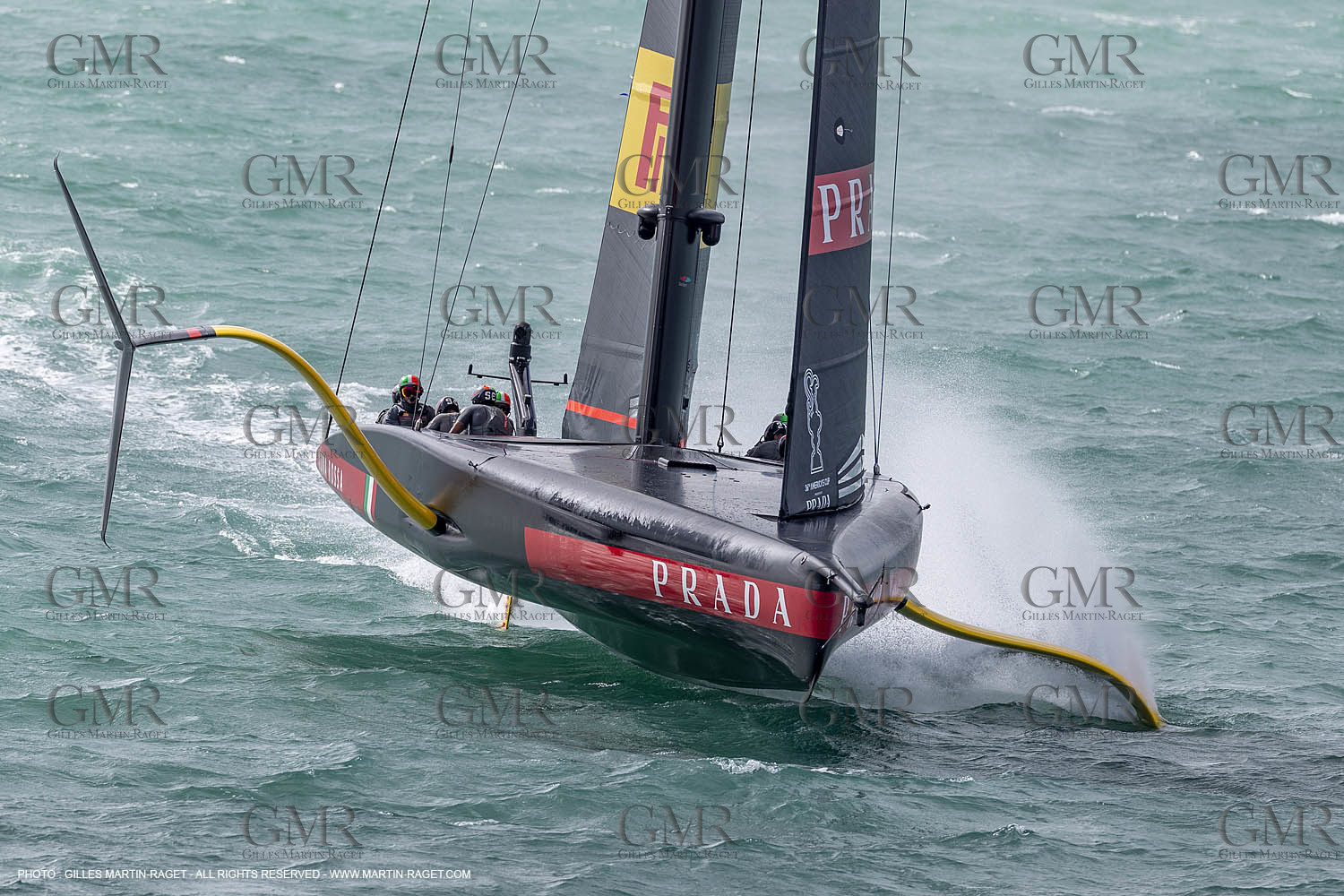 10 12 2020 - Auckland (NZL) - 36th America's Cup - Practice Sessions - Day 2 -Luna Rossa Prada Pirelli Team