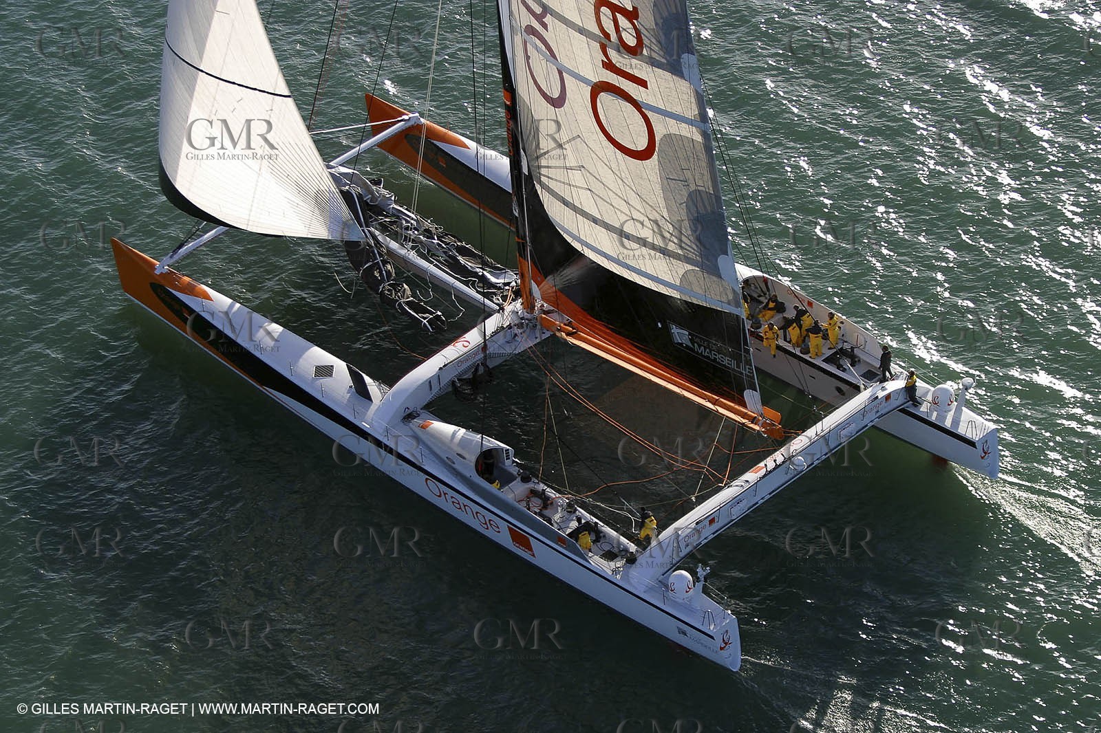 Vannes - Multiplast Boatyard - Orange II 1st sea trial