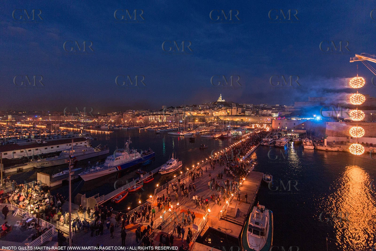 03 05 2013 - Marseille (FRA,13) - Marseille Provence 2013, Historical port Illumination by Company Carabosse