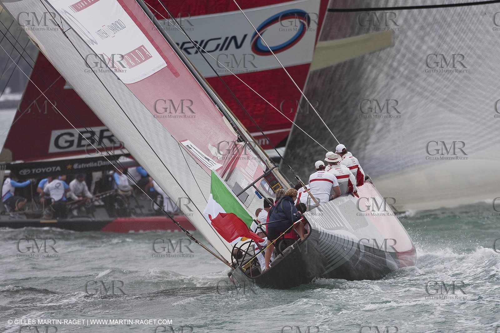 30 01 2009 - Auckland (NZL) -  Louis Vuitton Pacific Series -  Racing Day 1 - Team Origin Vs Luna Rossa
