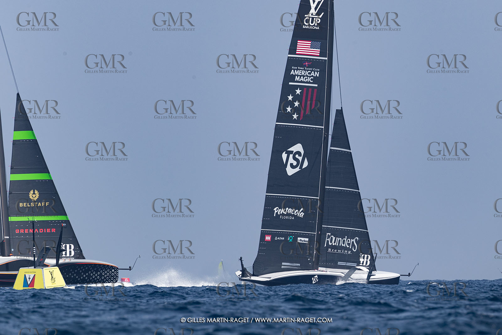 22 08 2024, Barcelona (ESP), Louis Vuitton 37th America's Cup, Louis Vuitton Preliminary Regatta, Race Day 1