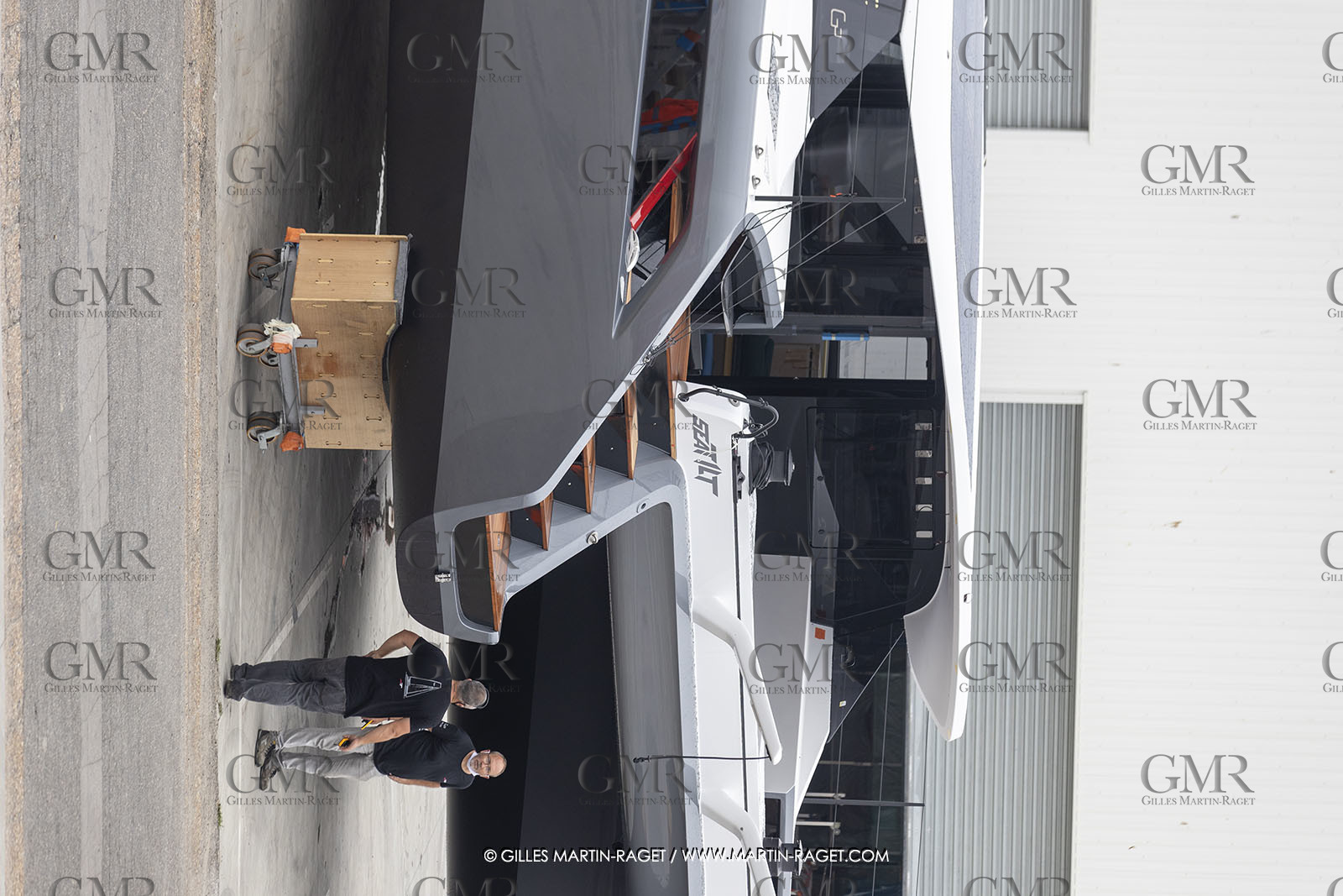 21 07 2020, La Grande Motte (FRA), Gunboat, Gunboat 68 SeaTilt out of the shed