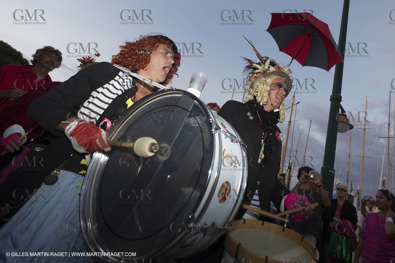 02 10 2014, Saint-Tropez (FRA,83), Voiles de Saint-Tropez 2014, Day 4, défilé des équipages   crew parade