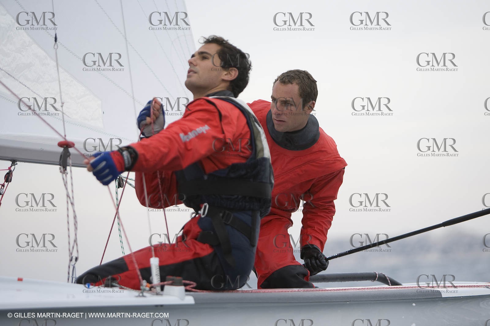 07 03 2008-Marseille (FRA, 13) Nicolas Charbonnier Olivier Bausset training
