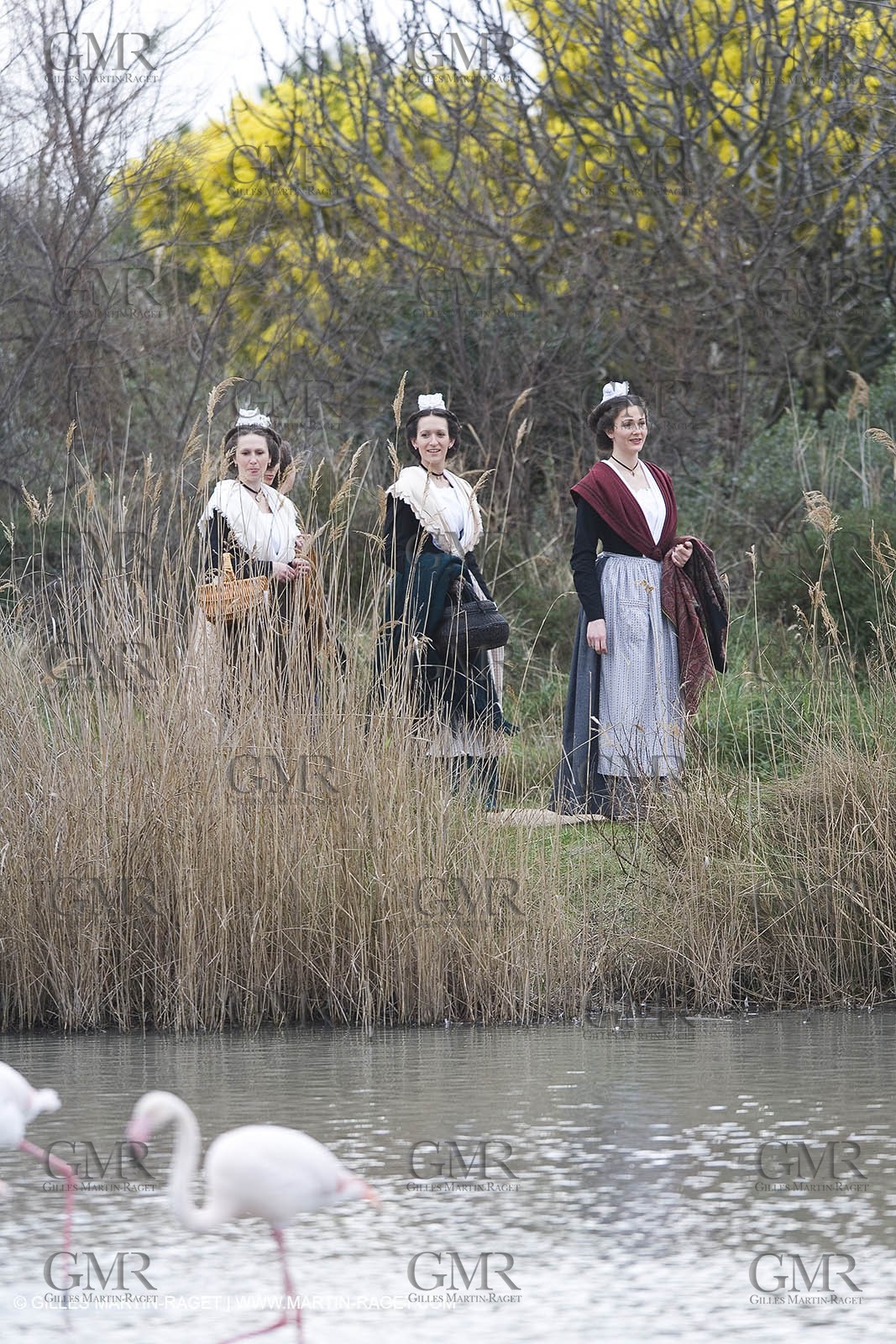 24 02 2007 - Saintes Maries of the Sea (FRA, 13) - Queen of Arles and her assistants in Camargue