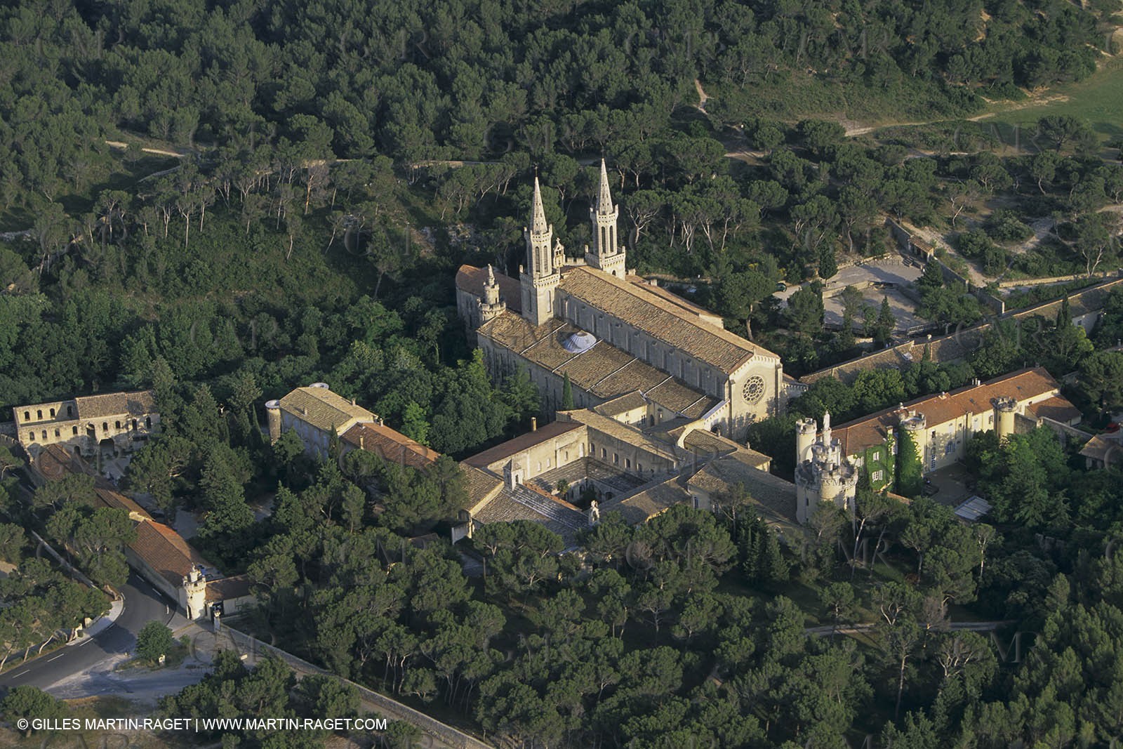 France, Provence, La Montagnette, , Abbaye St Michel de Frigolet