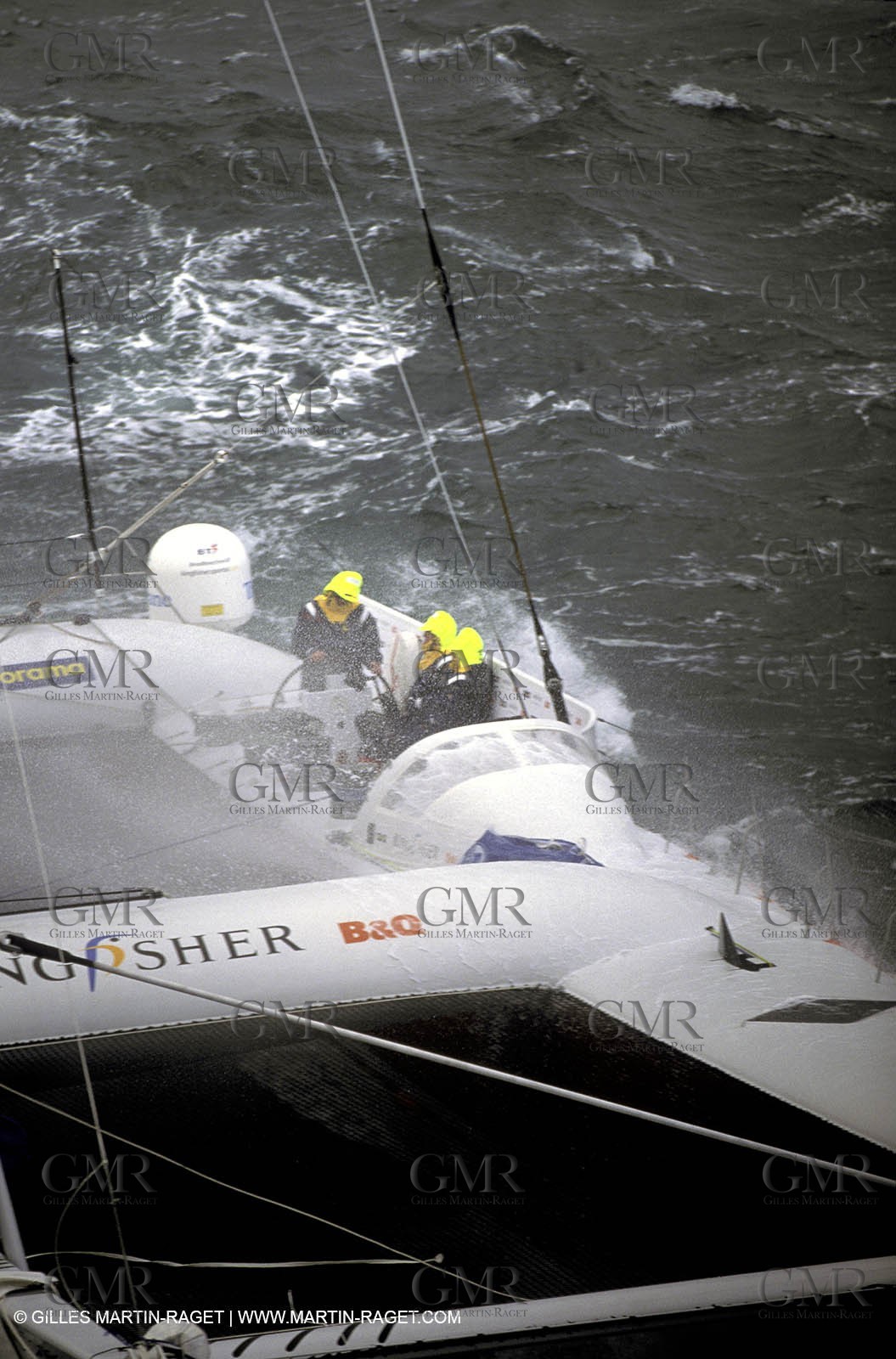 Kingfisher II - départ Trophée Jules Verne 2002 - Brest