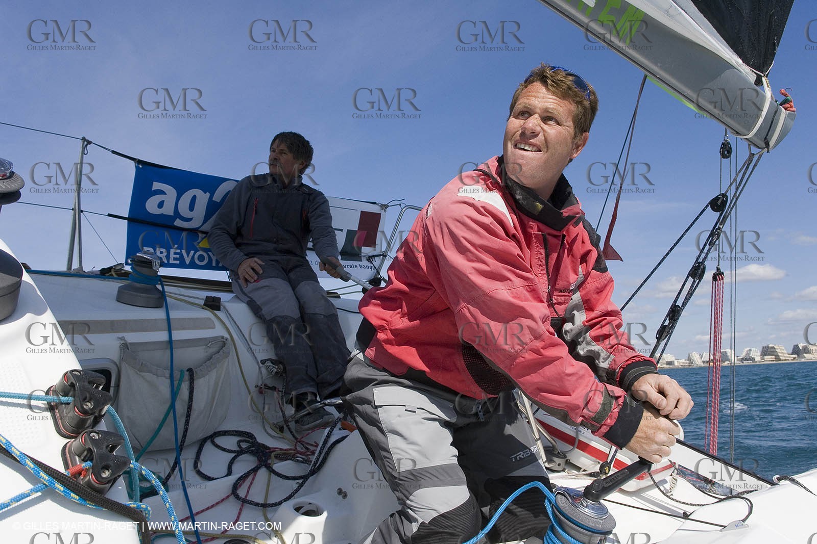 27 03 08- La Grande Motte- (FRA,34) Transat AG2R 2008- Jean-Paul Mouren- Laurent Pellecuer