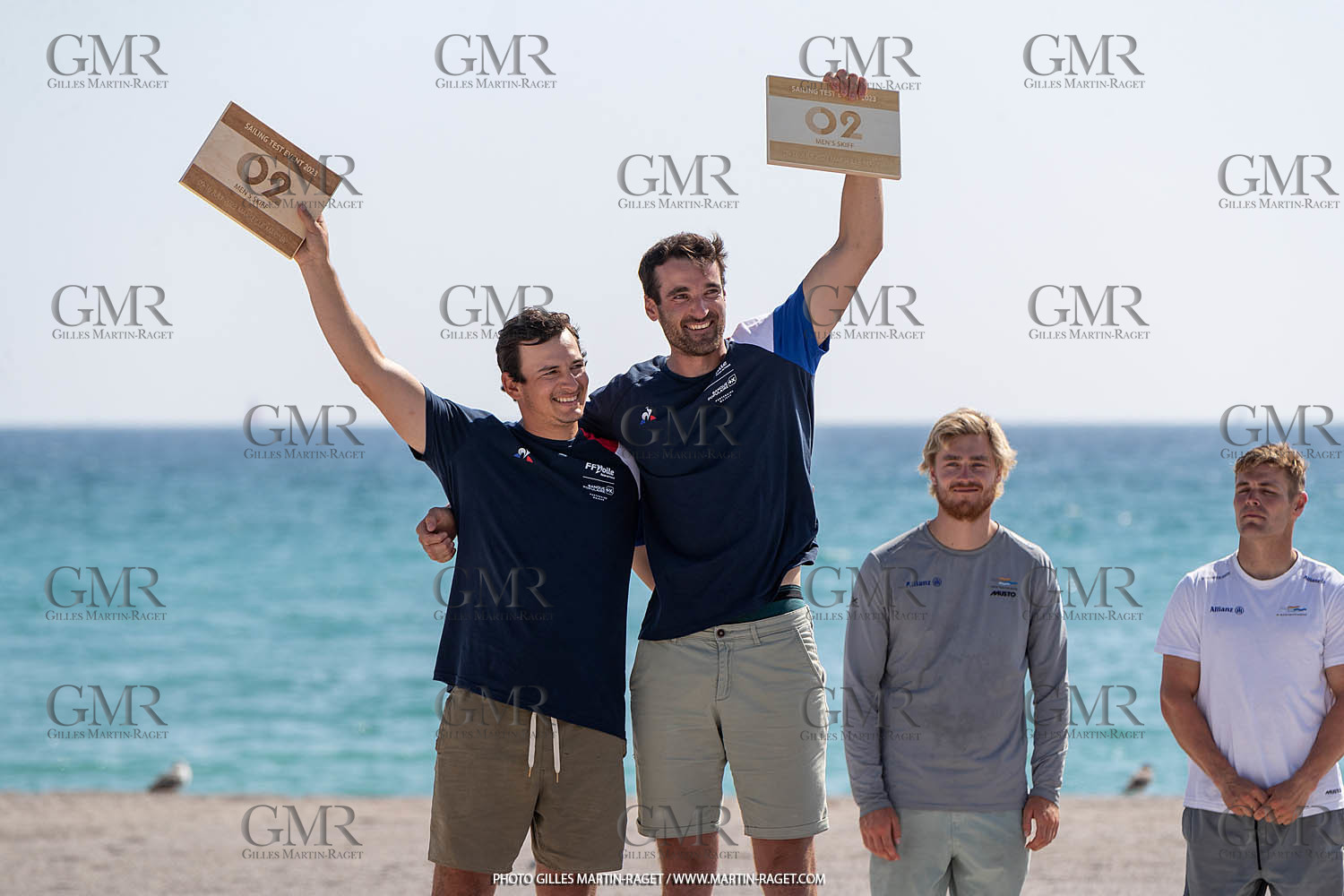 16 07 2023, Marseille, (FRA), Paris 2024 Olympic Games 2024 Sailing Test Event, Day 8, Medal race 49er Men