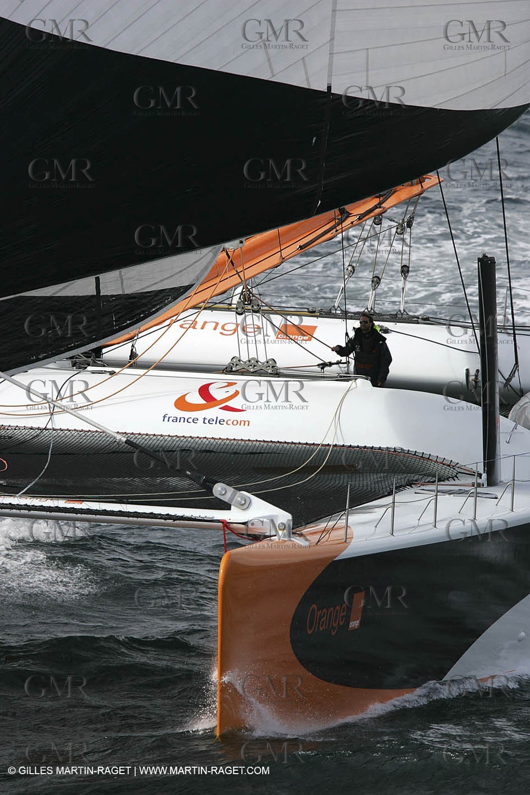 2004 Atlantic record attempt - Orange II at Land's End