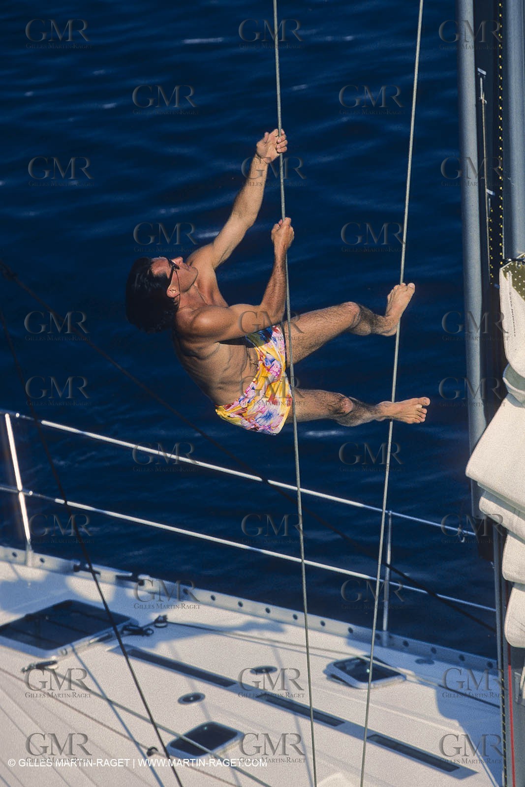 Sailing, cruising, people, only one man