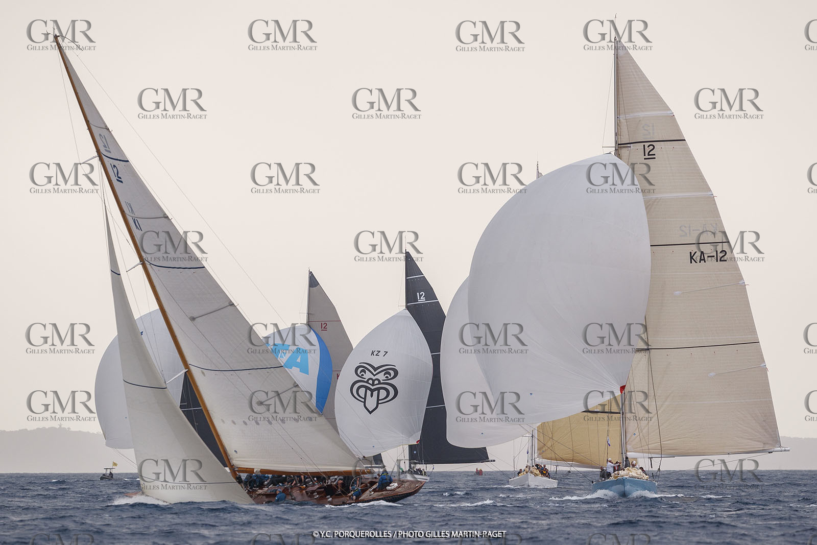 19 06 2024, Porquerolles Island (FRA), Championnat du monde des 12 m JI 2024, Race Day 1