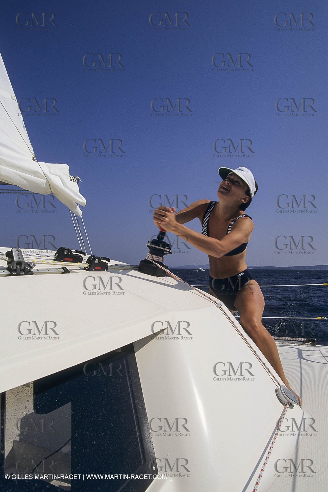 Voile, croisière, personnages, femmes