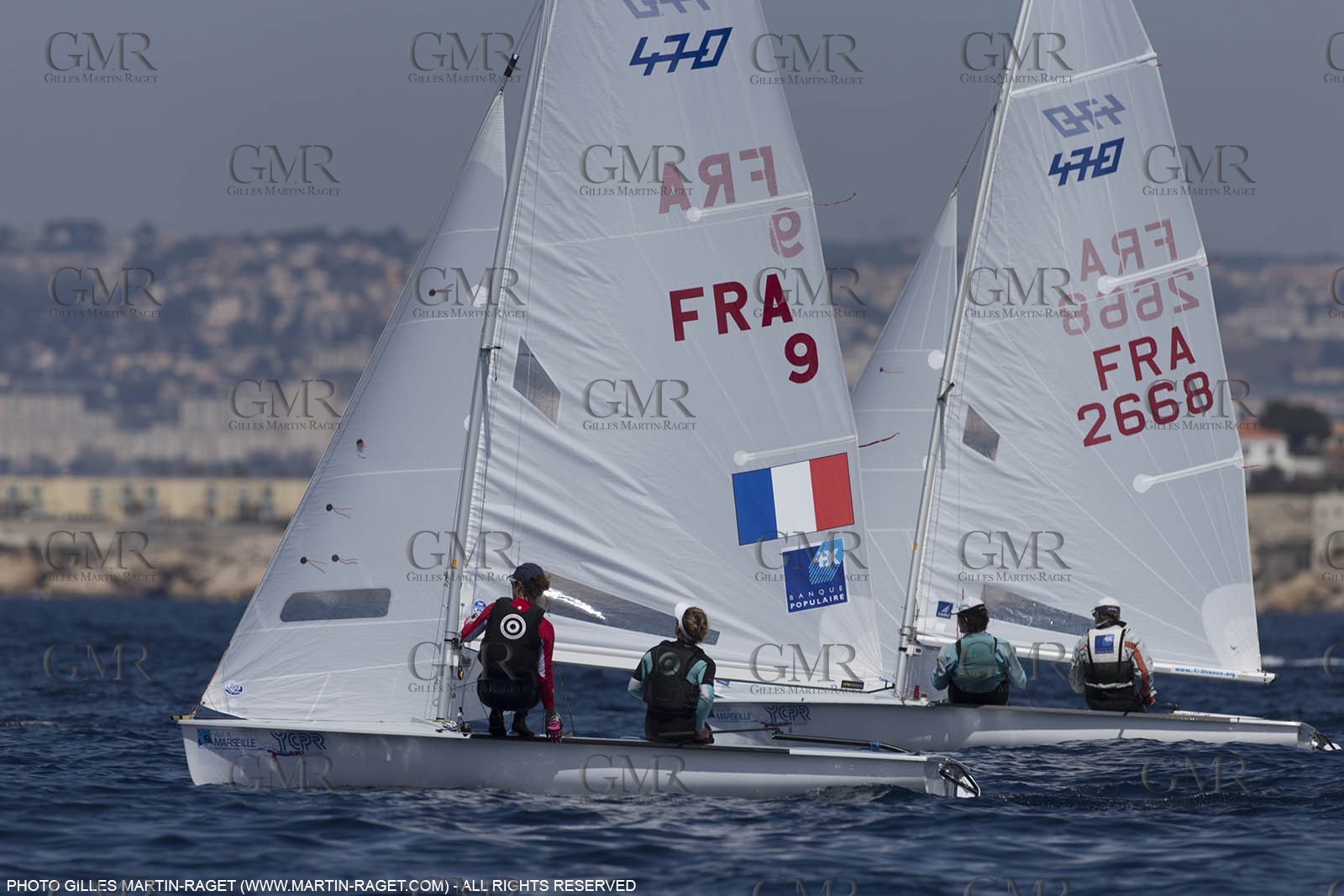 10 04 2015, Marseille (FRA), Yachting Club de la Pointe Rouge - Coupe Internationale de Printemps des 470, Day 3