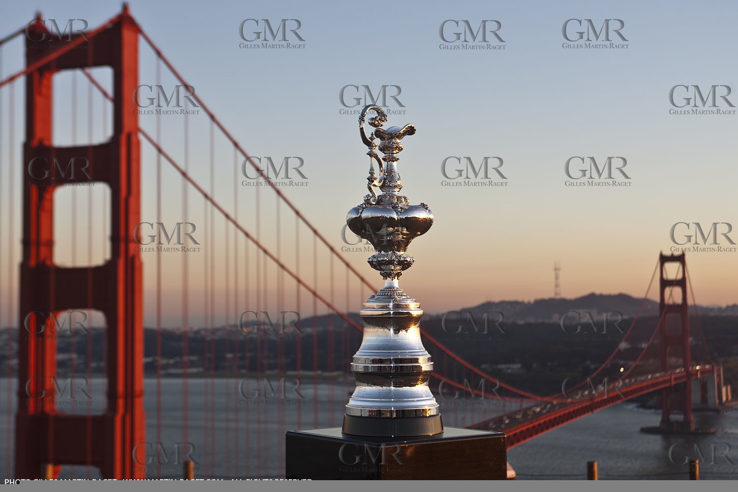 04 01 2011 - San Francisco (USA, CA) - 34th America's Cup - The America's Cup in San Francisco - Golden Gate Bridge