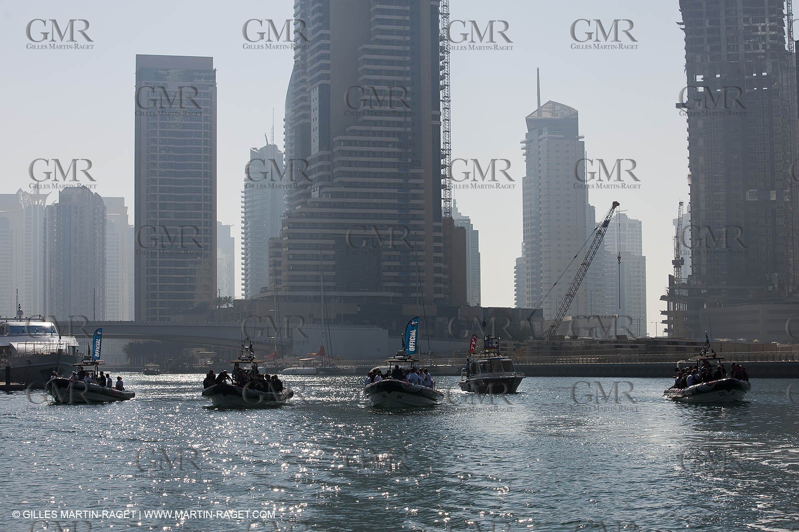 26 11 2010 - Dubai (UAE) - Dubai Louis Vuitton Trophy - BMW ORACLE Racing - NZ mine accident remembrance