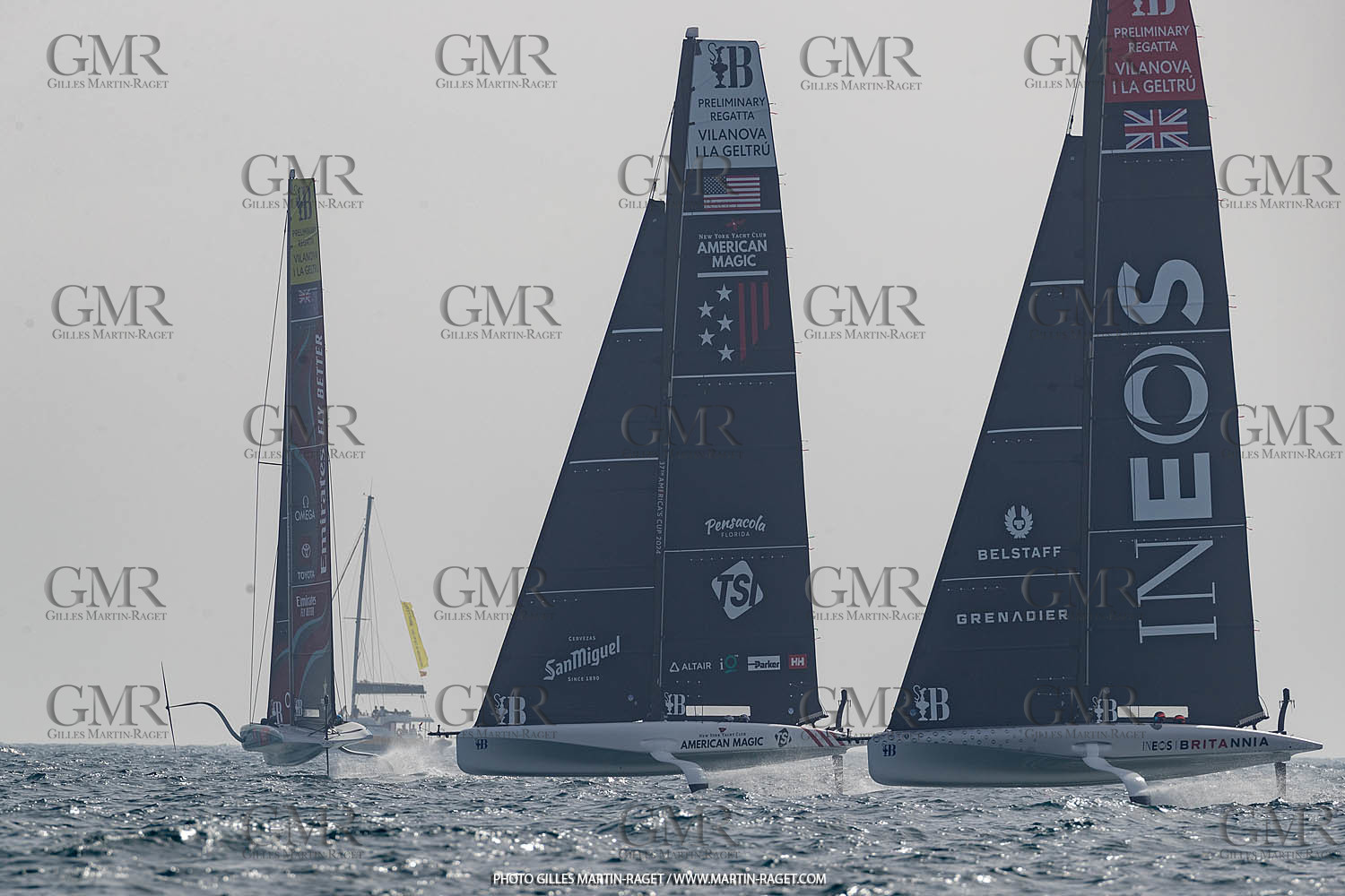15 09 2023, Vilanova i La Geltru (ESP), 37th America's Cup, Preliminary Regatta N° 1, Race Day 3
