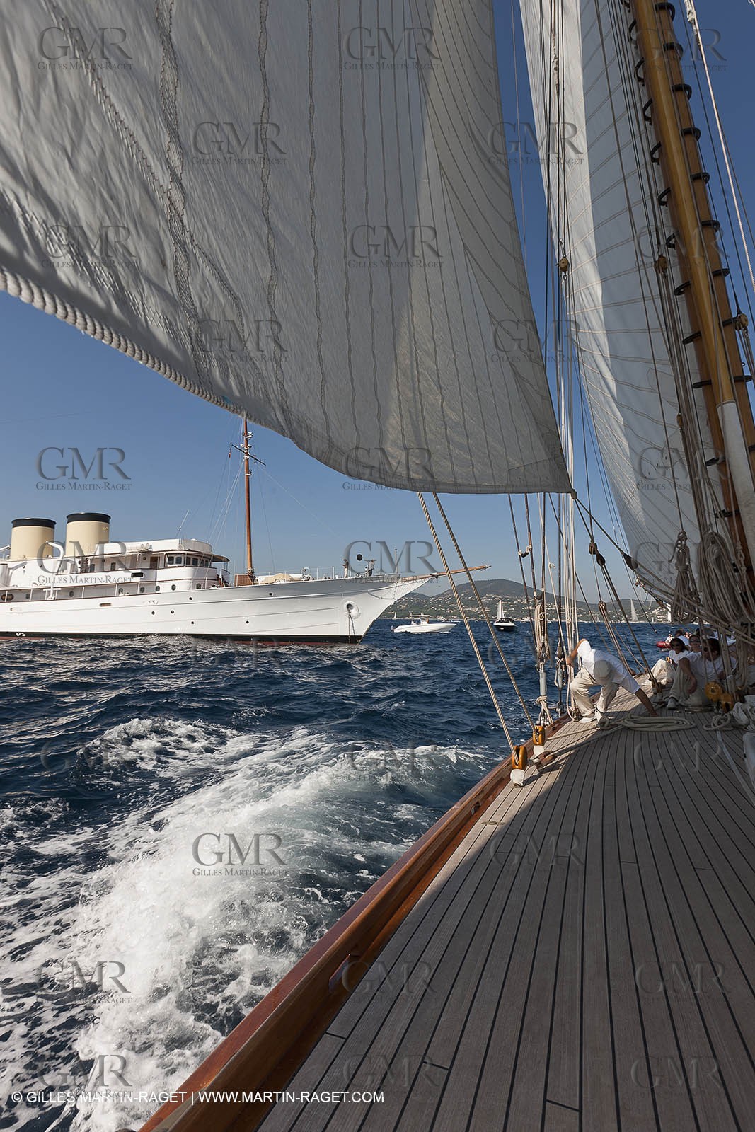 01 10 2011 - Saint Tropez (FRA,13) - Voiles de Saint Tropez 2011 - Classic Yachts - Day 5 - Onboard Mariquita