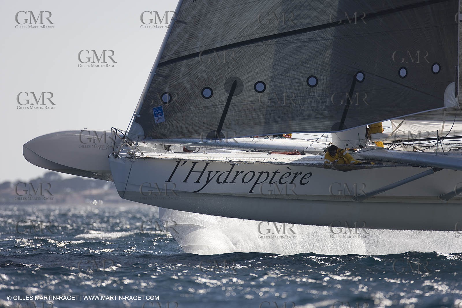 14 06 2008 - Toulon-Hyères (FRA,83) - 50 knots record attempt trials by l'Hydroptère