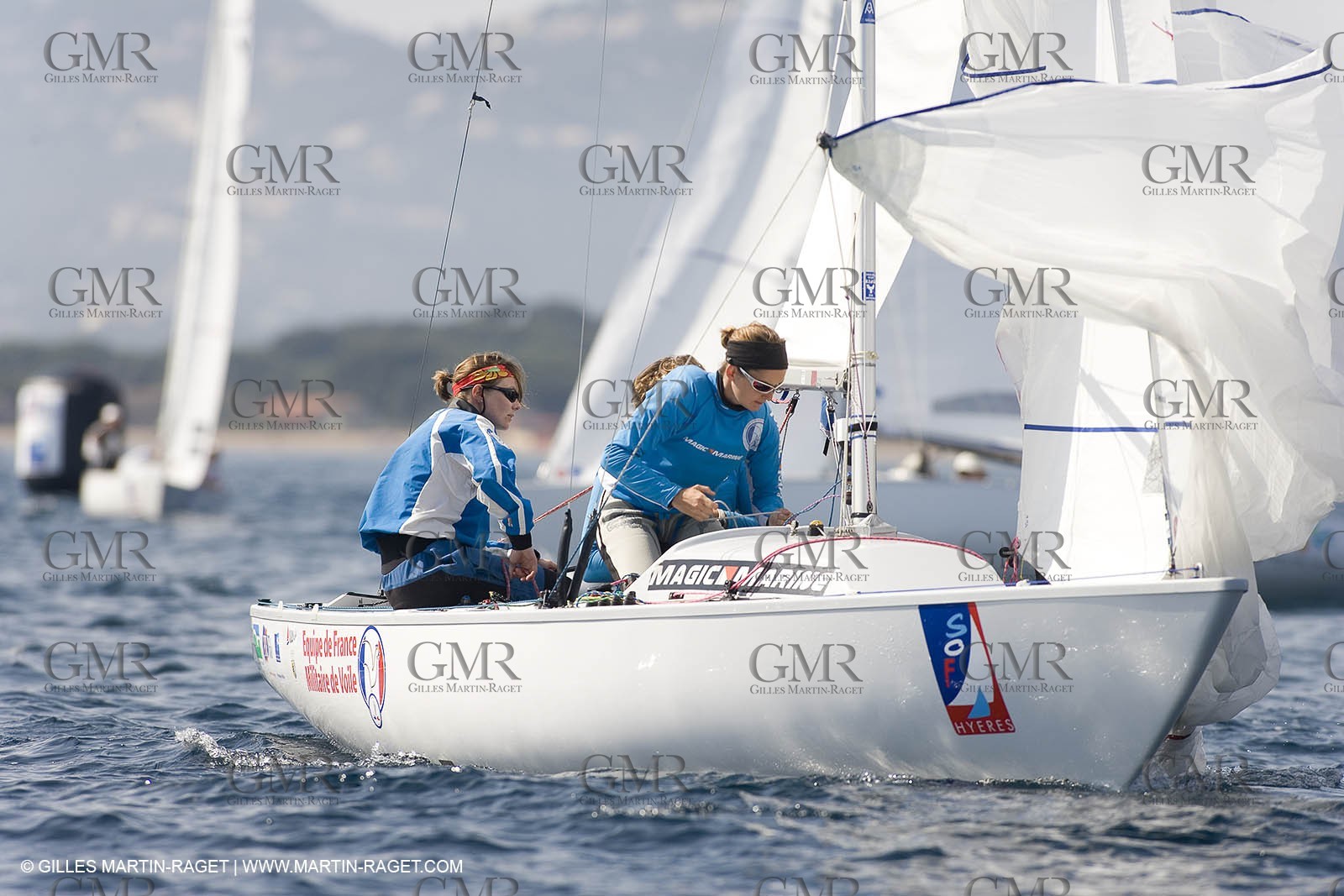 25 04 2007 - 2007 Semaine Olympique Française - Hyères (South of France) - Day 4 - Team France - Yingling - Leberre-Gerecht-Ponsar