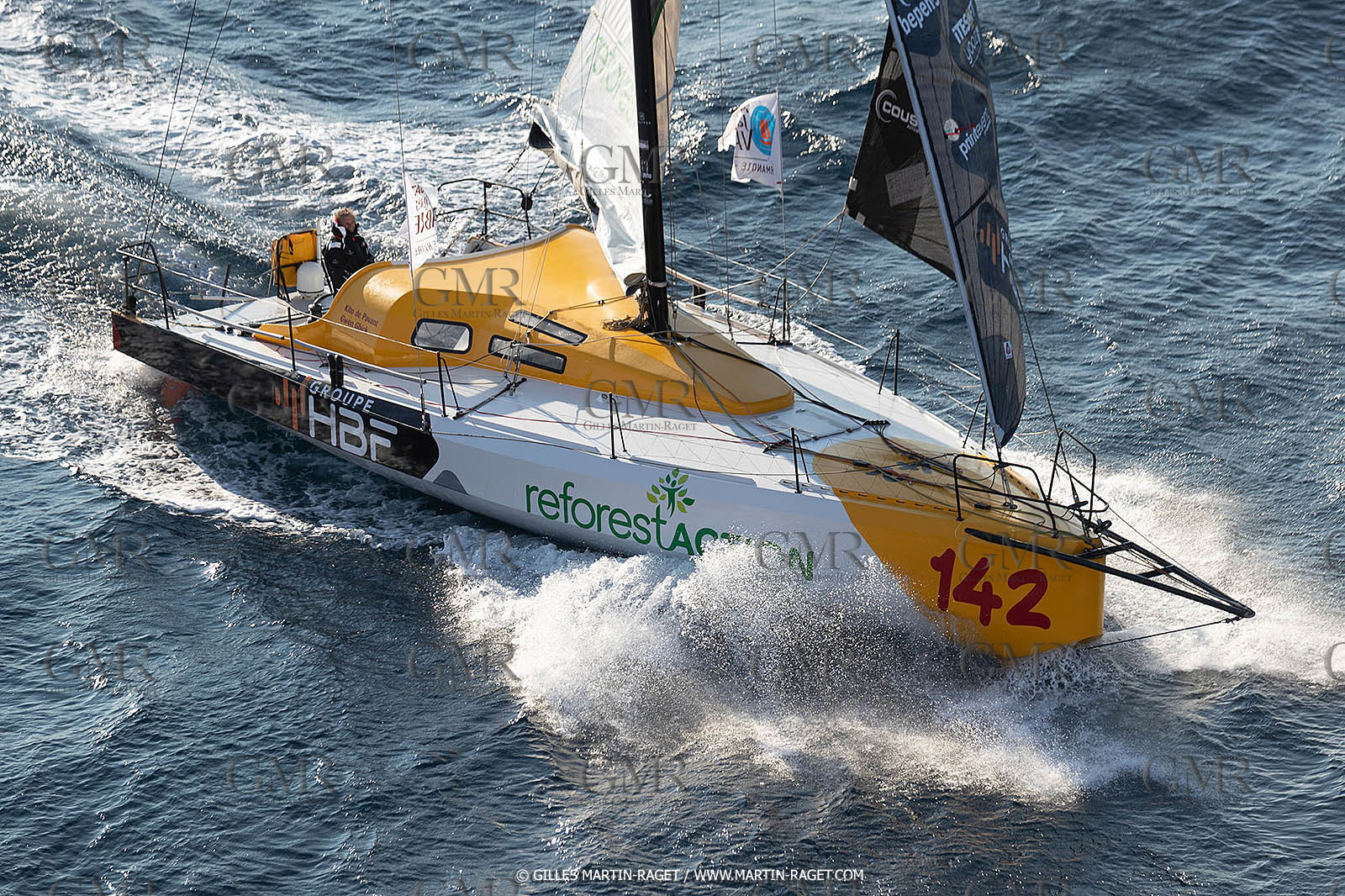 27 08 2021, Marseille (FRA), Transat Jacques Vabre 2021, Class 40, HBF-Reforest'Action (Kito de Pavant, Gwen Gbick)